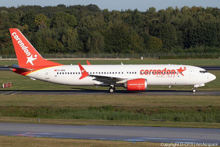 Corendon Airlines Boeing 737-8 MAX (TC-MKD) | Photo 527230