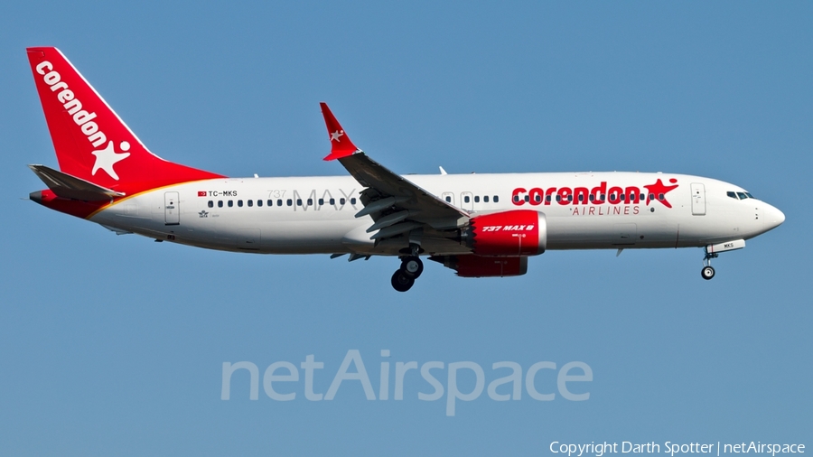 Corendon Airlines Boeing 737-8 MAX (TC-MKS) | Photo 282754