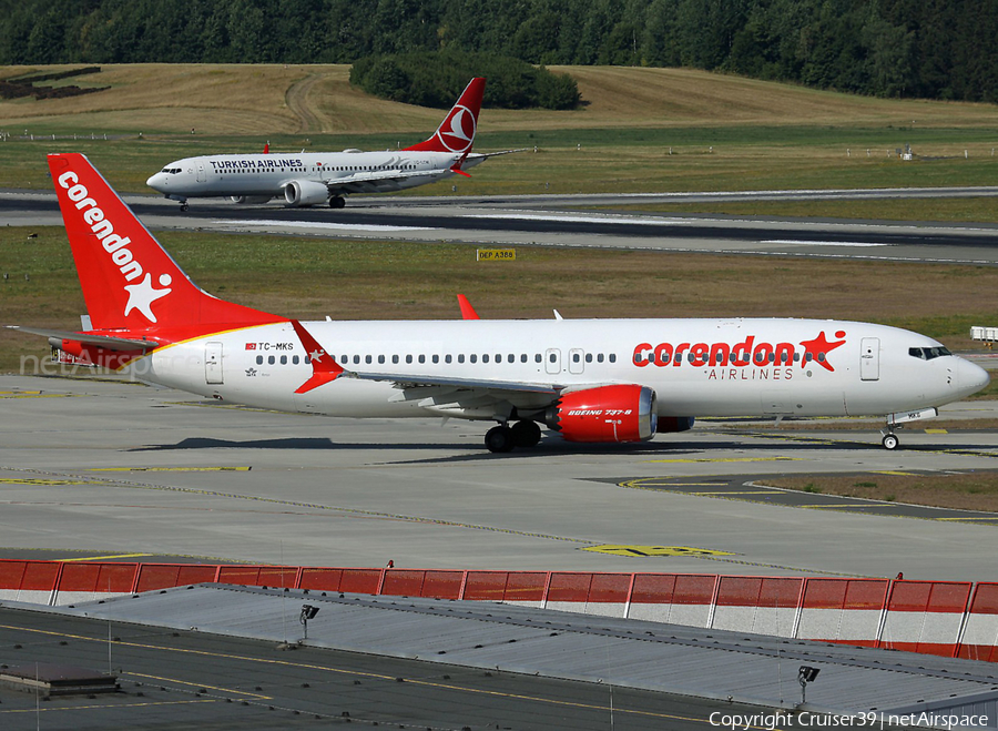 Corendon Airlines Boeing 737-8 MAX (TC-MKS) | Photo 534117