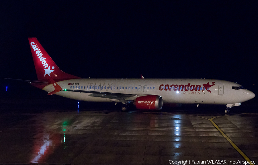 Corendon Airlines Boeing 737-8 MAX (TC-MKS) | Photo 257521