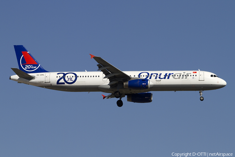 Onur Air Airbus A321-231 (TC-OAL) | Photo 391026