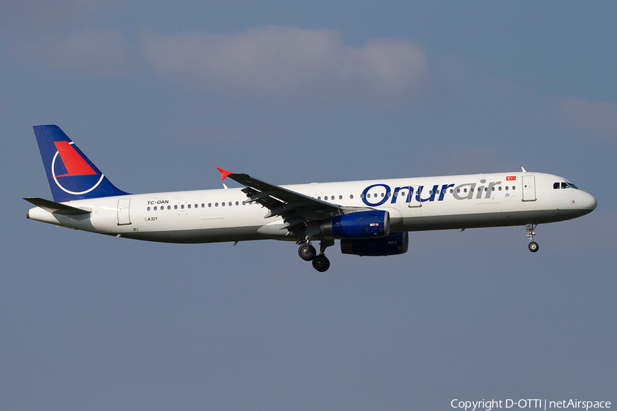 Onur Air Airbus A321-231 (TC-OAN) | Photo 353838