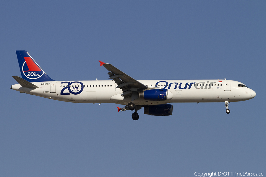 Onur Air Airbus A321-231 (TC-OBF) | Photo 391033