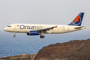 Onur Air Airbus A320-233 (TC-ODA) at  Gran Canaria, Spain
