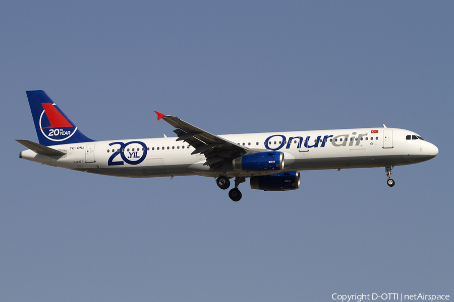 Onur Air Airbus A321-131 (TC-ONJ) | Photo 392258