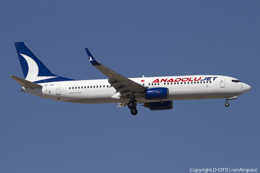 AnadoluJet Boeing 737-8AS (TC-SAI) | Photo 392862