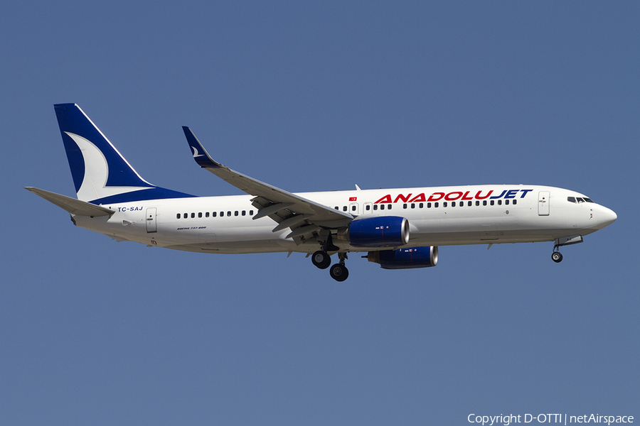 AnadoluJet Boeing 737-8AS (TC-SAJ) | Photo 391022