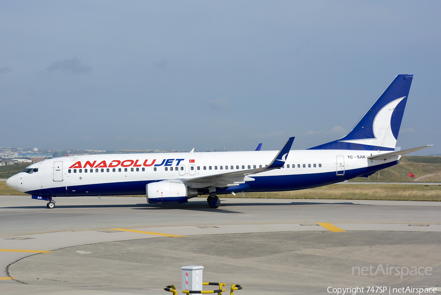 AnadoluJet Boeing 737-8AS (TC-SAK) | Photo 51589