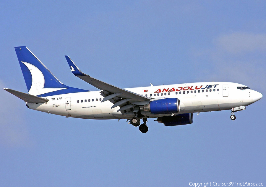 AnadoluJet Boeing 737-76N (TC-SAP) | Photo 134998