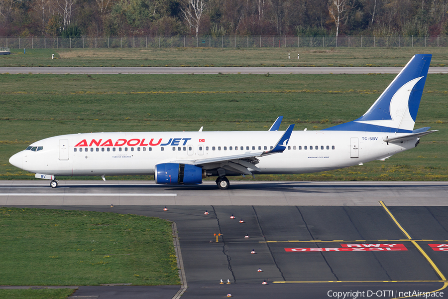 AnadoluJet Boeing 737-86N (TC-SBV) | Photo 409987