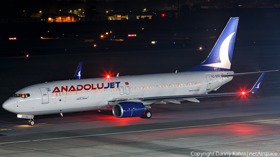 AnadoluJet Boeing 737-8Q8 (TC-SCE) | Photo 90141