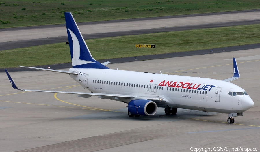 AnadoluJet Boeing 737-8AL (TC-SCF) | Photo 451164