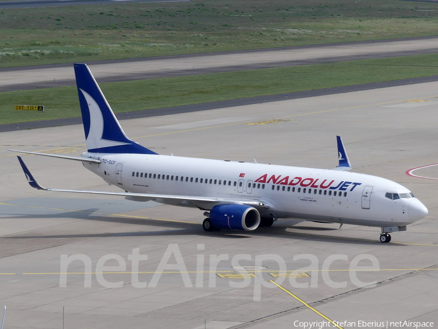 AnadoluJet Boeing 737-8AL (TC-SCF) | Photo 452659