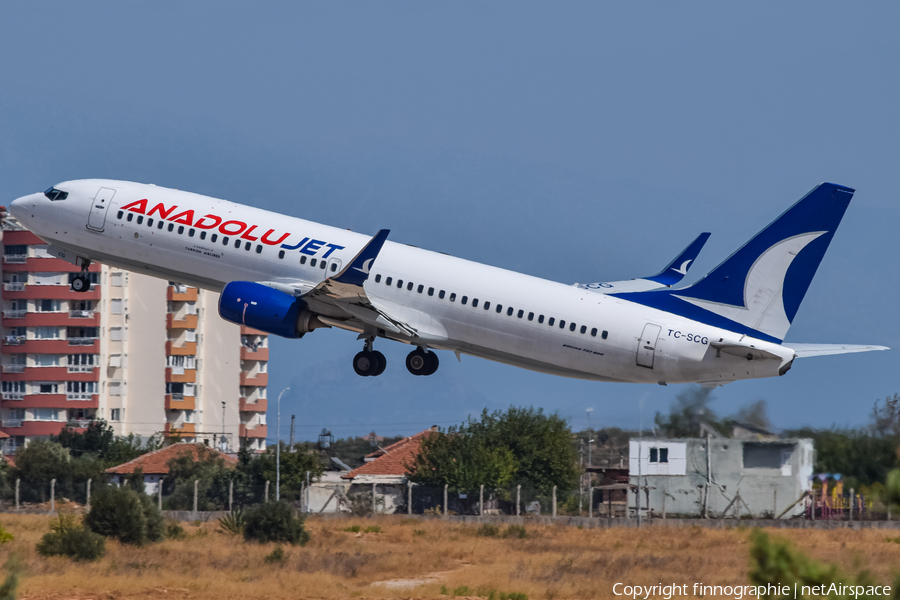 AnadoluJet Boeing 737-8AL (TC-SCG) | Photo 452028