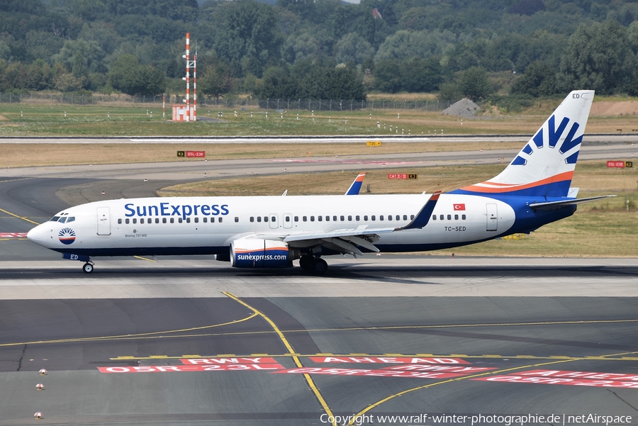 SunExpress Boeing 737-8CX (TC-SED) | Photo 413677