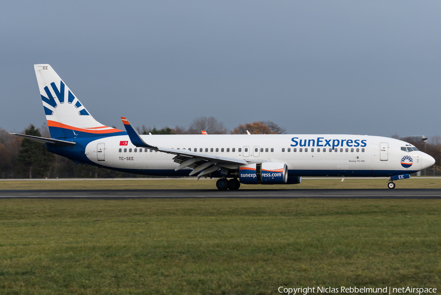 SunExpress Boeing 737-8CX (TC-SEE) | Photo 281765
