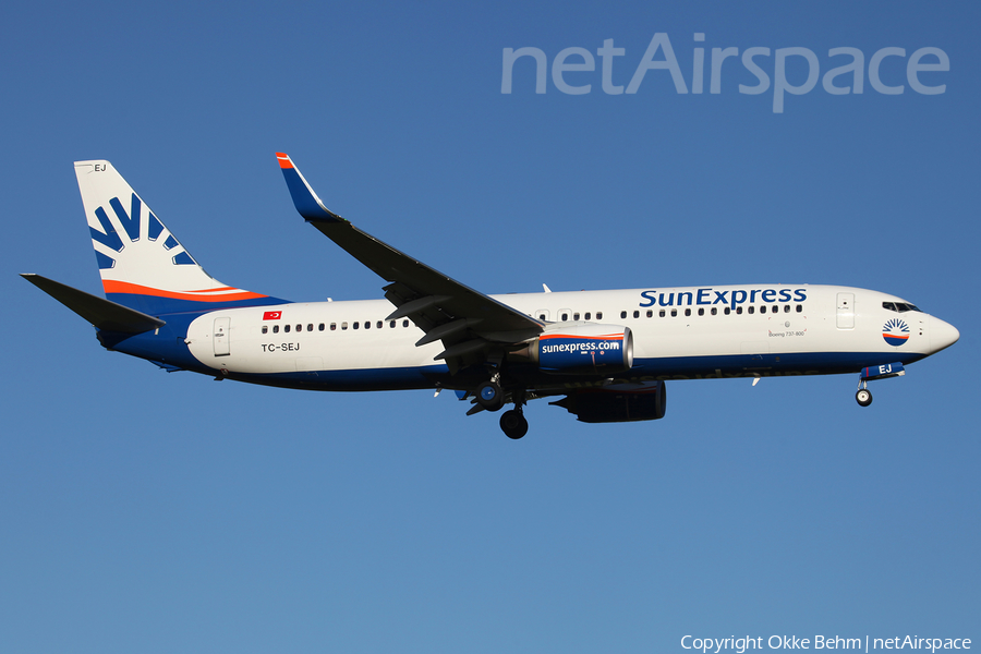 SunExpress Boeing 737-8HC (TC-SEJ) | Photo 128162
