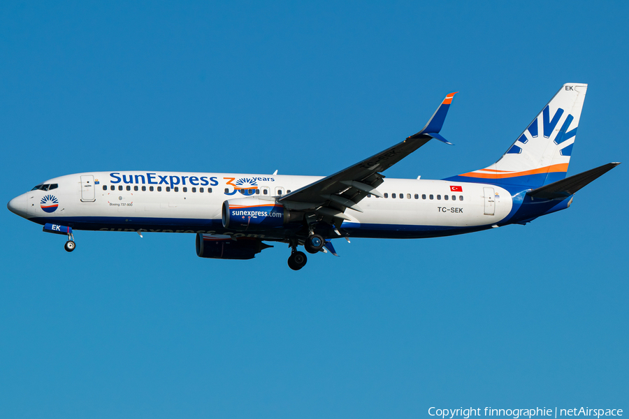 SunExpress Boeing 737-8HC (TC-SEK) | Photo 458881