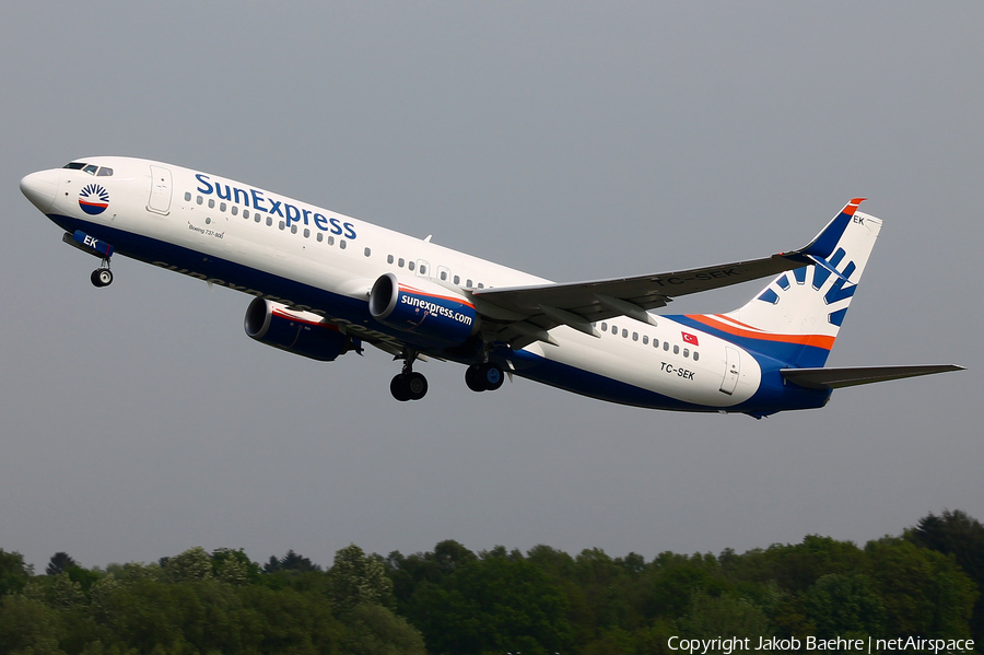 SunExpress Boeing 737-8HC (TC-SEK) | Photo 163555