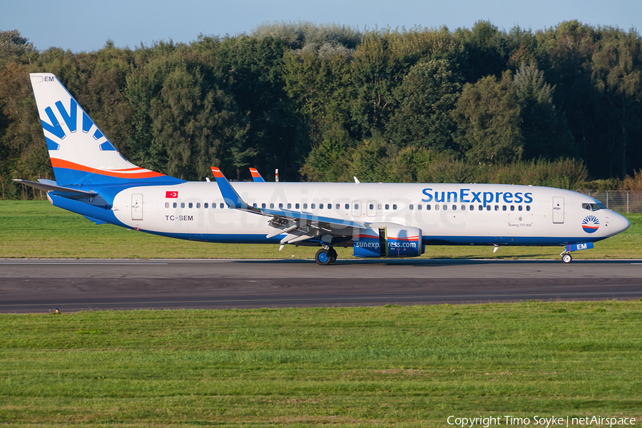 SunExpress Boeing 737-8HC (TC-SEM) | Photo 126300