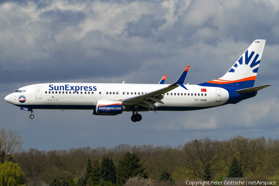 SunExpress Boeing 737-8HC (TC-SEM) | Photo 155351