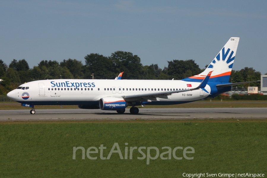 SunExpress Boeing 737-8HC (TC-SEM) | Photo 446510