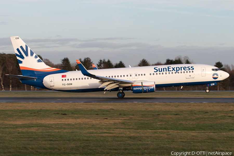 SunExpress Boeing 737-8HC (TC-SEM) | Photo 524619