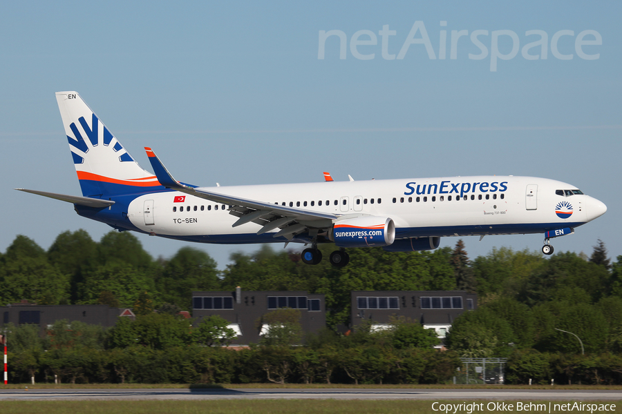 SunExpress Boeing 737-8HC (TC-SEN) | Photo 108763