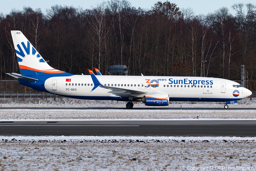 SunExpress Boeing 737-8HC (TC-SEO) | Photo 430173