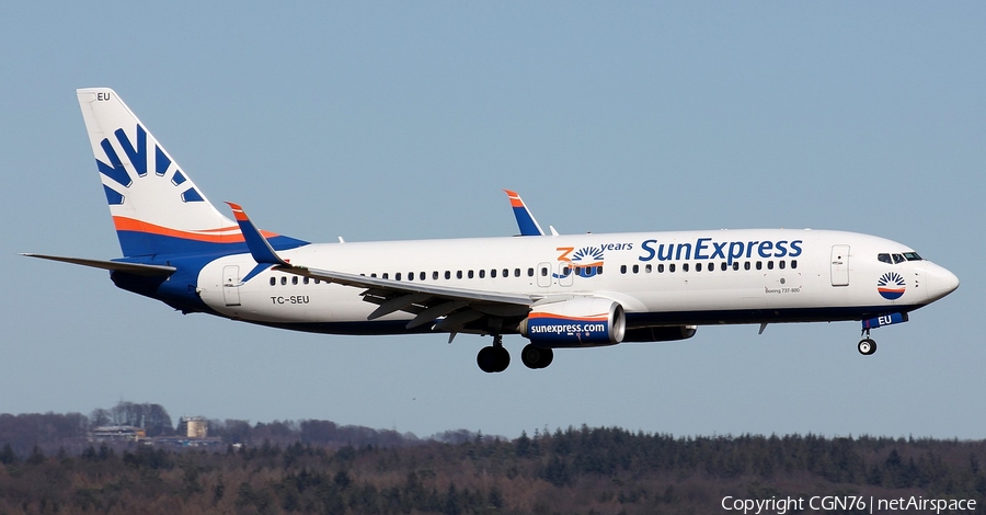 SunExpress Boeing 737-8HC (TC-SEU) | Photo 499319