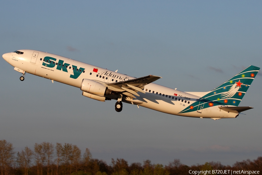 Sky Airlines Boeing 737-8BK (TC-SKH) | Photo 32602