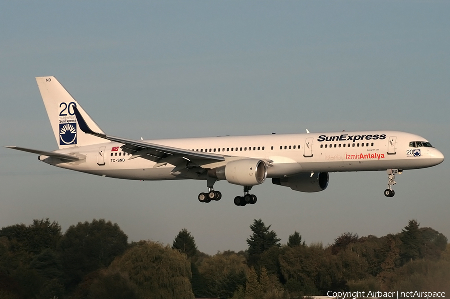 SunExpress Boeing 757-2Q8 (TC-SND) | Photo 373579