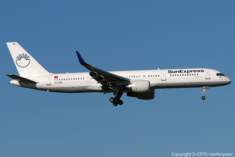 SunExpress Boeing 757-2Q8 (TC-SND) | Photo 197374