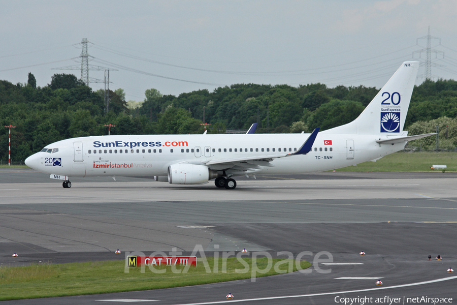 SunExpress Boeing 737-8FH (TC-SNH) | Photo 317401