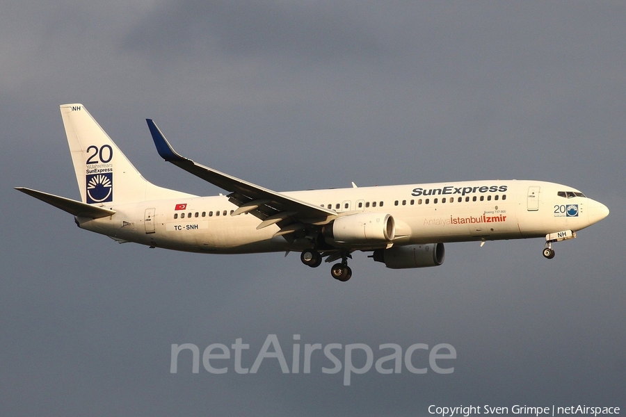 SunExpress Boeing 737-8FH (TC-SNH) | Photo 17444
