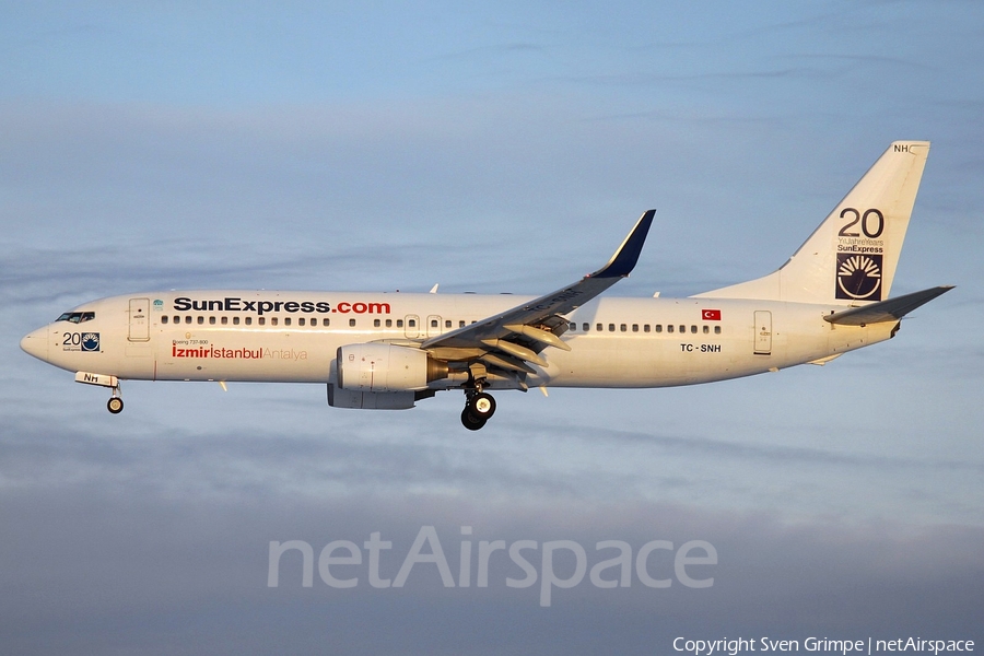 SunExpress Boeing 737-8FH (TC-SNH) | Photo 17626