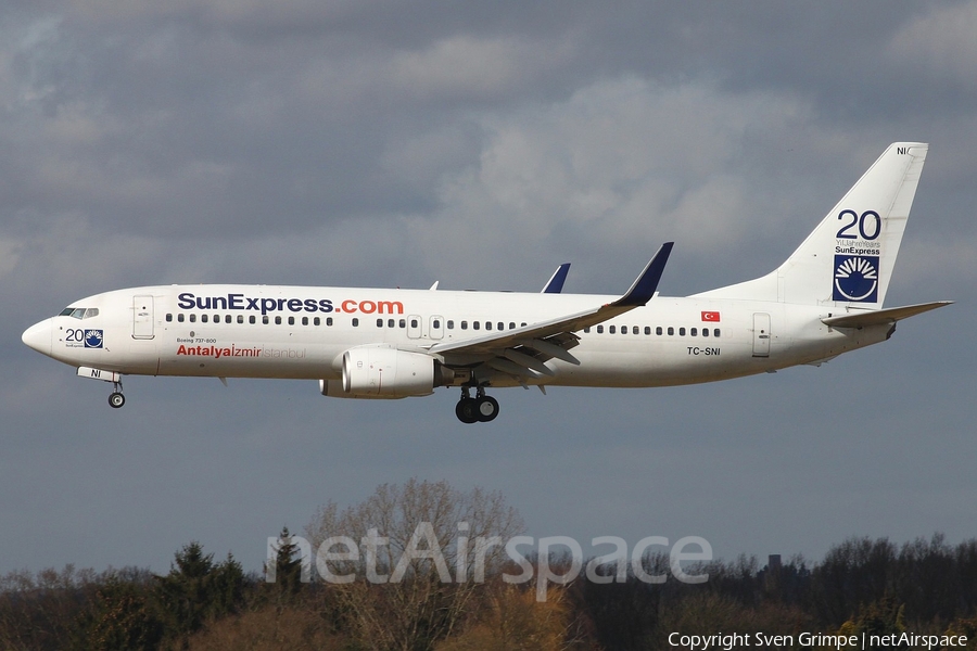 SunExpress Boeing 737-8FH (TC-SNI) | Photo 17222