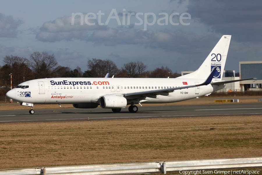 SunExpress Boeing 737-8FH (TC-SNI) | Photo 36167