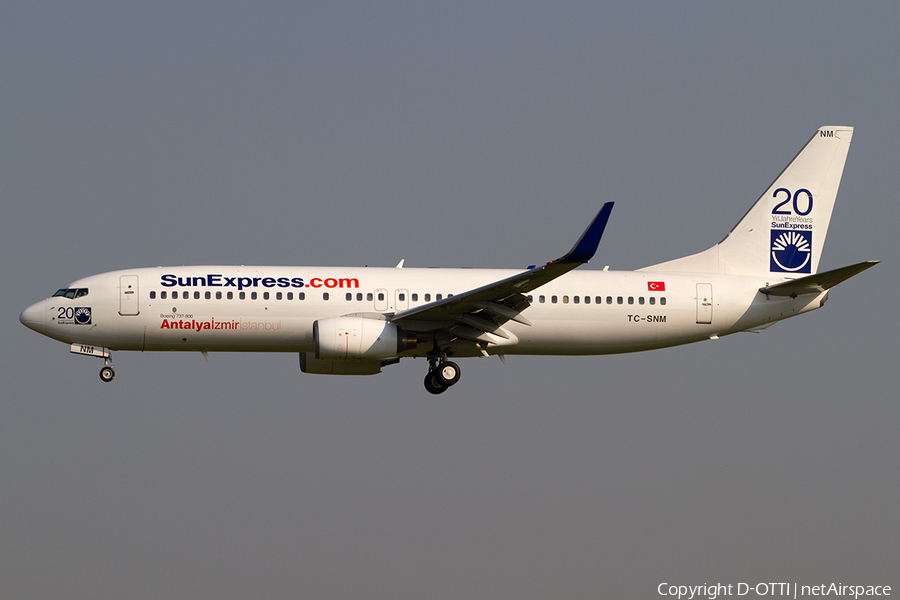 SunExpress Boeing 737-8BK (TC-SNM) | Photo 299528