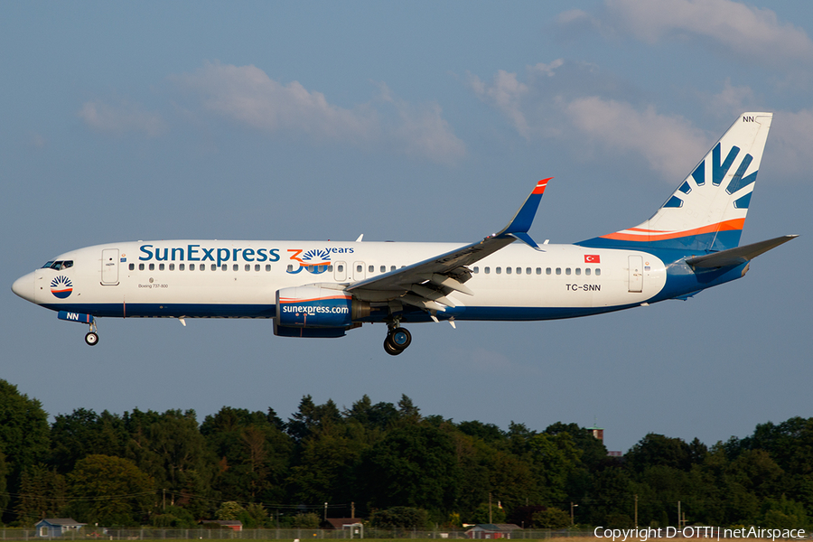 SunExpress Boeing 737-8HC (TC-SNN) | Photo 454779