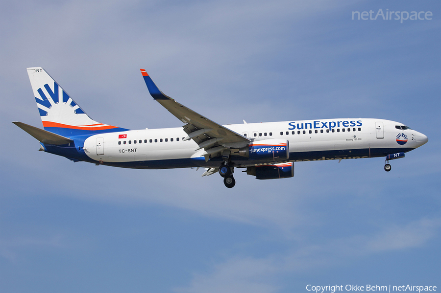 SunExpress Boeing 737-8HC (TC-SNT) | Photo 38643