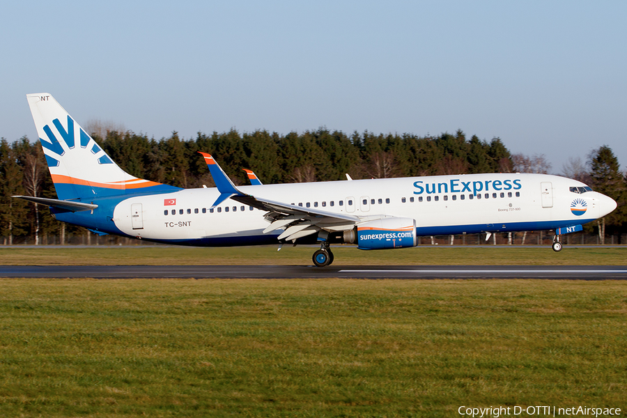 SunExpress Boeing 737-8HC (TC-SNT) | Photo 416534