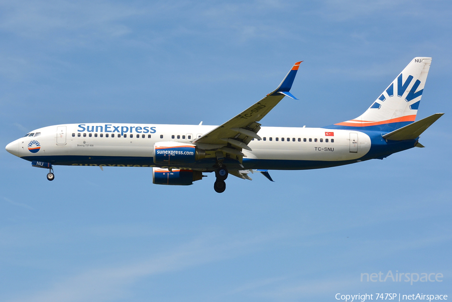 SunExpress Boeing 737-8HC (TC-SNU) | Photo 179594
