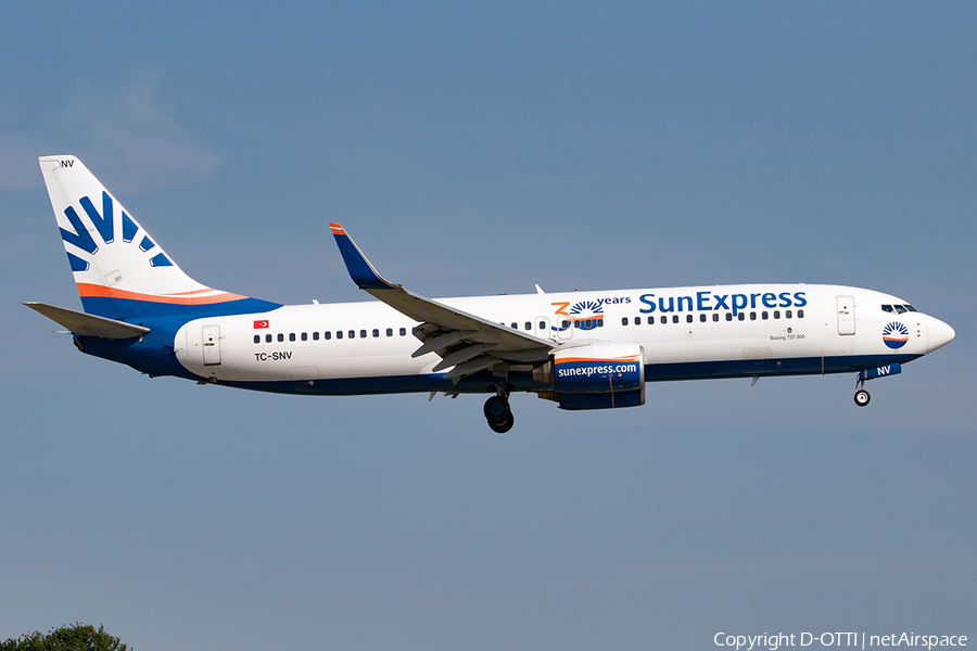 SunExpress Boeing 737-86J (TC-SNV) | Photo 390443