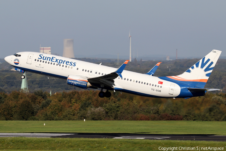SunExpress Boeing 737-8HC (TC-SOB) | Photo 594017