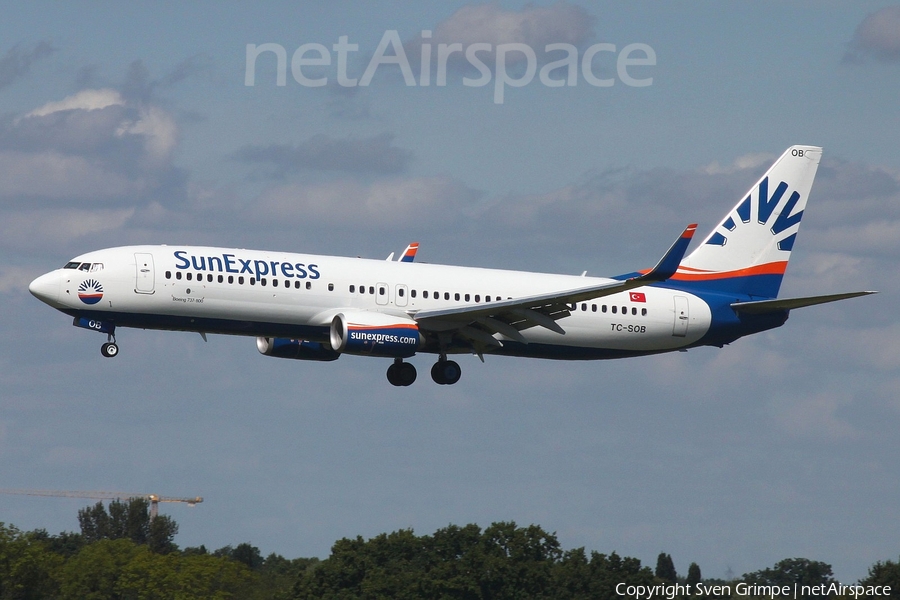 SunExpress Boeing 737-8HC (TC-SOB) | Photo 181635