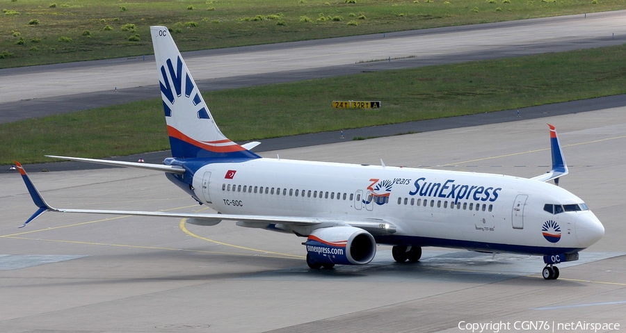 SunExpress Boeing 737-8HC (TC-SOC) | Photo 450392