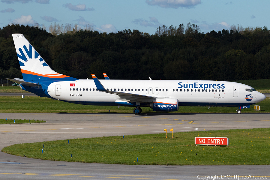 SunExpress Boeing 737-8HC (TC-SOC) | Photo 192144