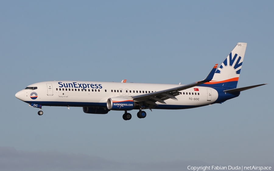 SunExpress Boeing 737-8HC (TC-SOC) | Photo 252822