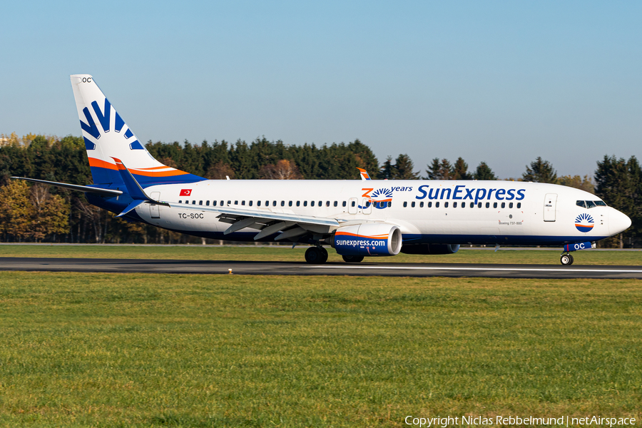 SunExpress Boeing 737-8HC (TC-SOC) | Photo 357713